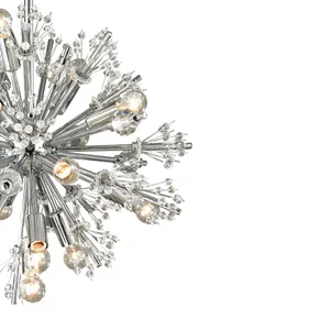 Starburst 20'' Wide 15-Light Chandelier - Polished Chrome 4