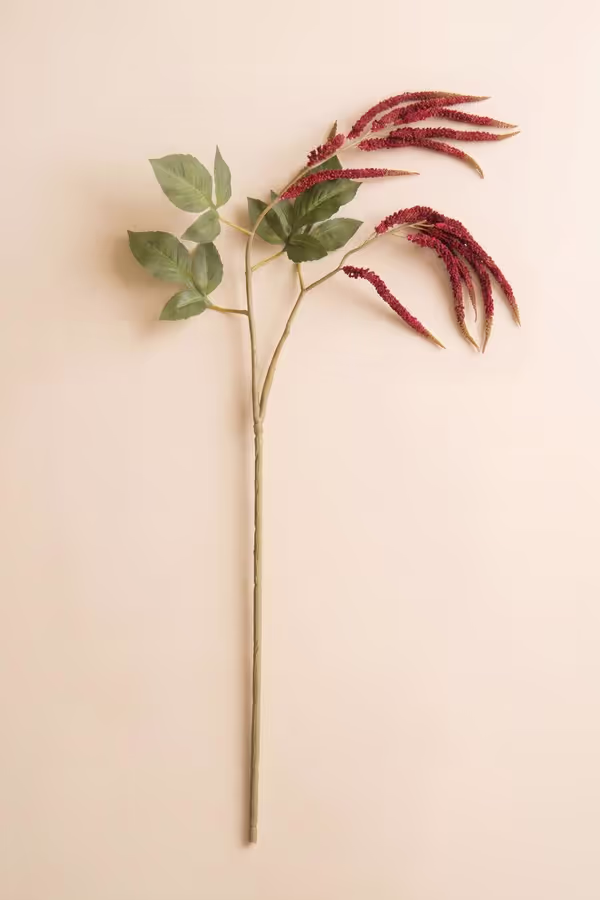 Artificial Crimson amaranthus Spray