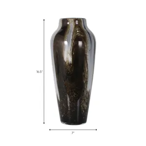 EMORYGROVE BROWN GLASS VASE 17 (IN) 3