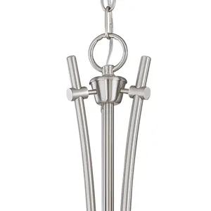 Pittman 31'' Wide 9-Light Chandelier - Brushed Nickel 4
