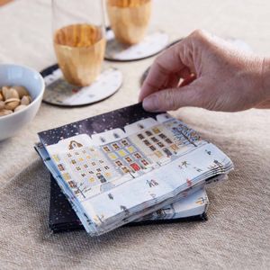 Holiday In the Park Paper Cocktail Napkins (Pack of 25) 3
