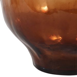 SARAHCLIFF BROWN GLASS VASE 11 (IN) 8