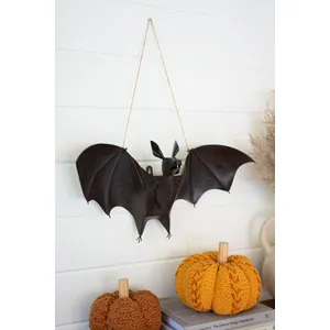 Painted Metal Bat Door Halloween Door Hanger 1