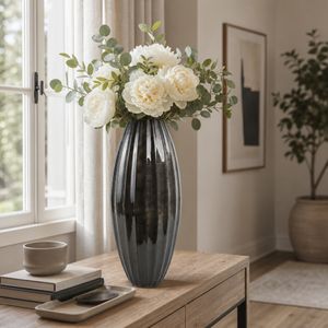 TILTONRIDGE BLACK VASE 25 (IN) 13