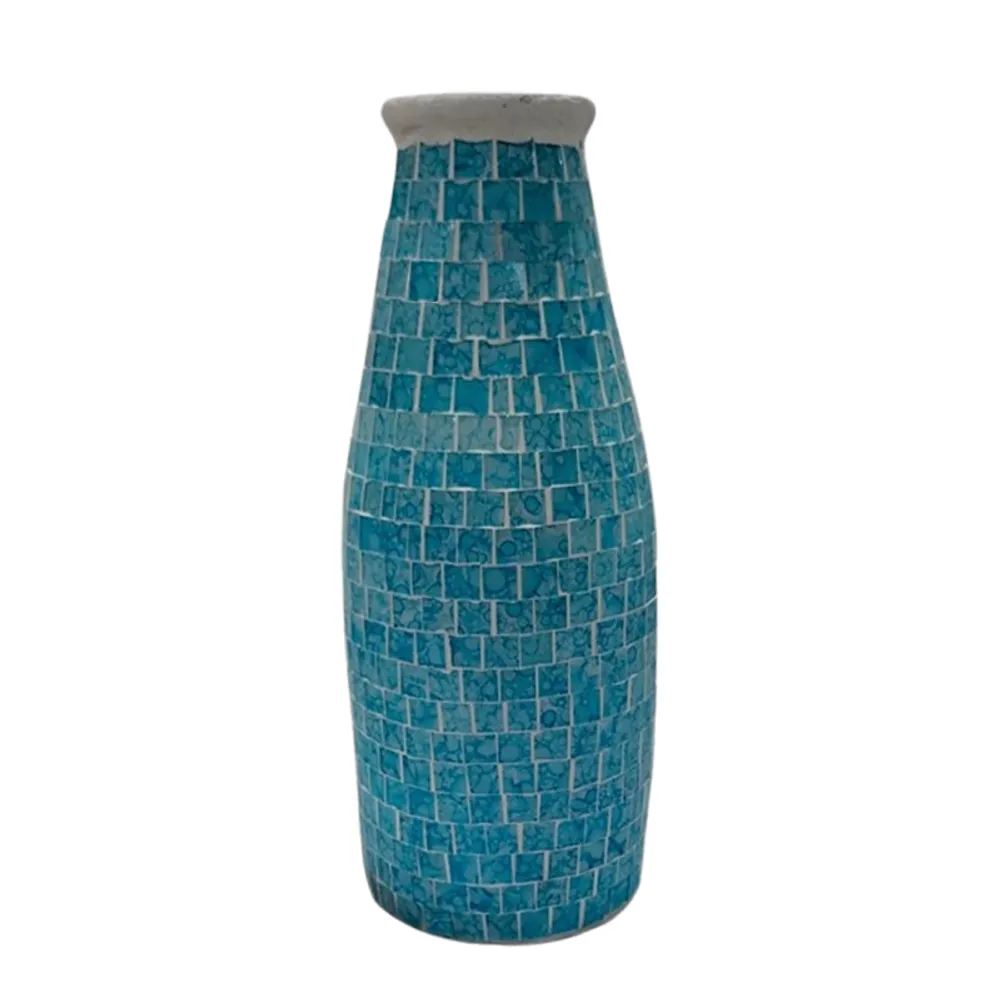 14-1/2" MOSAIC VASE