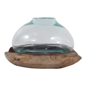 TIPTONWAY BROWN GLASS VASE 12 (IN) 1