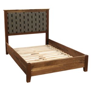 Heartland Walnut Upholstered Bed - Cal King - Premium Fabric 3