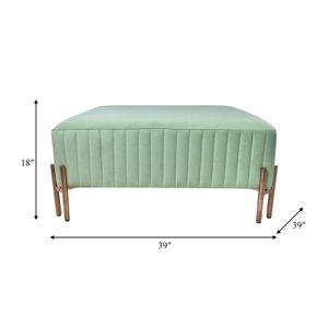 ARNETTPARK GREEN OTTOMAN 18 (IN) 8