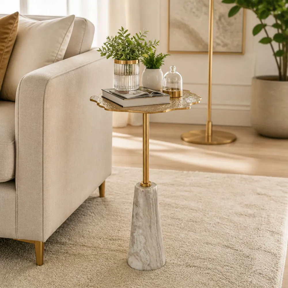 STORMBROOK GOLD TABLE 25 (IN)
