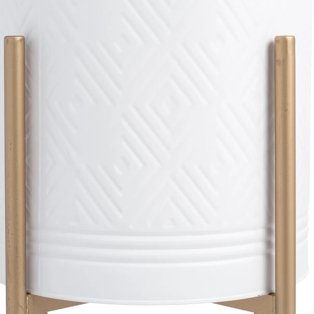HAYFORDTON SET OF 2 WHITE PLANTER 23 (IN)