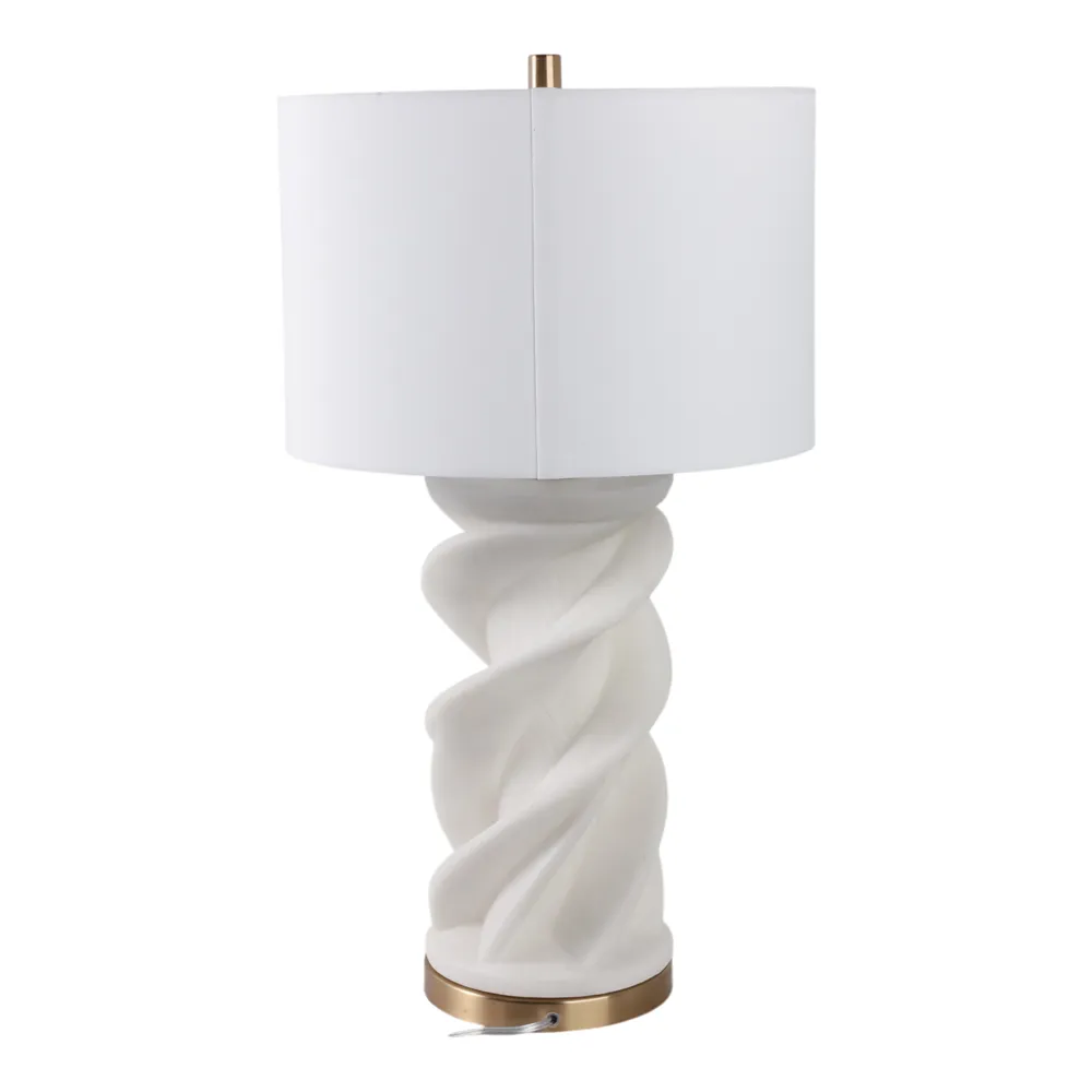 HAYFIELDMORE WHITE LAMP 30 (IN)