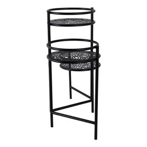 HALTONCROSS BLACK PLANT STAND 22 (IN) 4