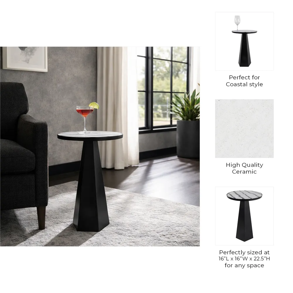 ANTONHOLM WHITE TABLE 23 (IN)