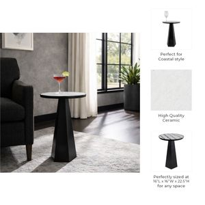 ANTONHOLM WHITE TABLE 23 (IN) 8