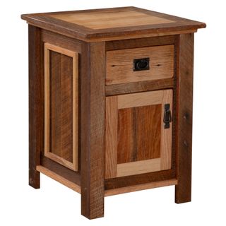 Colonial Barnwood Enclosed Nightstand