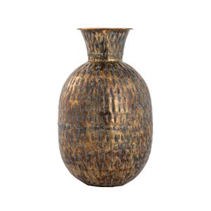 Fowler Vase - Round Patinated Brass 1