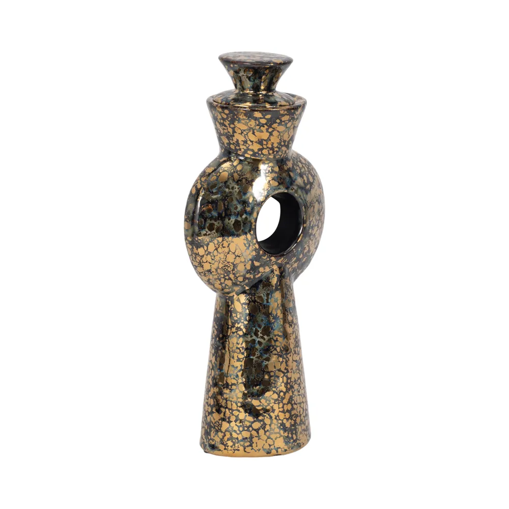 BARTONFIELD BROWN VASE 12 (IN)