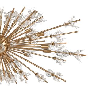 Starburst 48'' Wide 29-Light Chandelier - Satin Brass 4