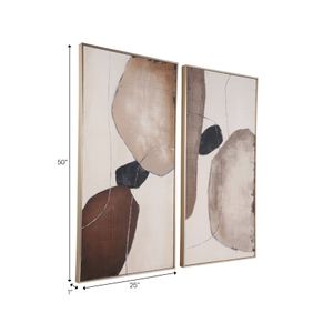 KELSEYDALE SET OF 2 IVORY ART 50 (IN) 9