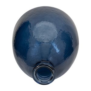 SUTTONWORTH BLUE GLASS VASE 19 (IN) 6