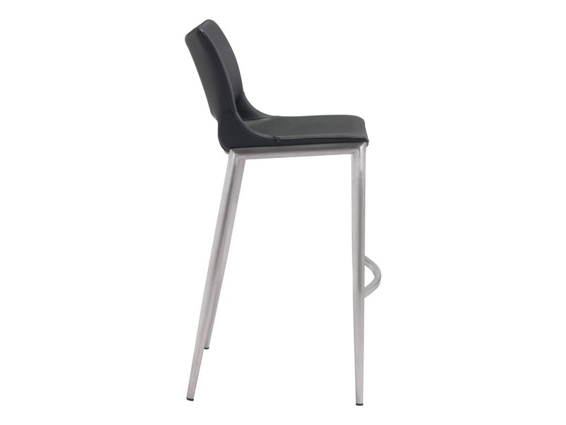 Ace Barstool Black & Silver 3