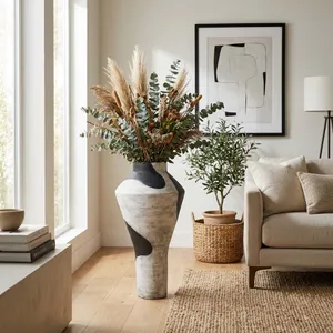 GRIFFINWELL WHITE VASE 34 (IN) 2