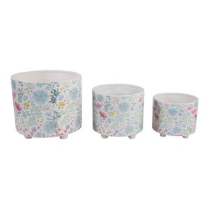 CALTONCROSS SET OF 3 BLUE PLANTER 11 (IN) 3