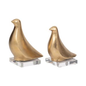 DEWEYMILL SET OF 2 GOLD DECOR 8 (IN) 3