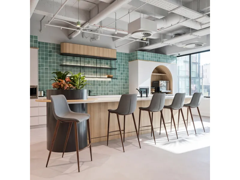 Magnus Barstool Slate Gray & Walnut 8