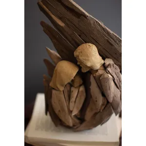 Driftwood Mary, Joseph and Jesus with Wings 3