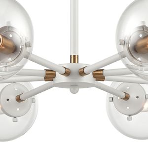 Boudreaux 36'' Wide 8-Light Chandelier - Matte White 3