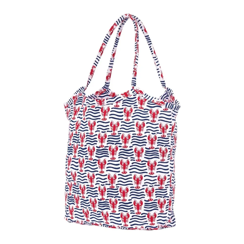 Lobster Waves Canvas Bucket Bag