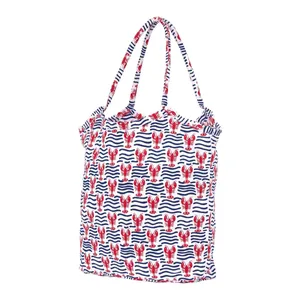 Lobster Waves Canvas Bucket Bag 7