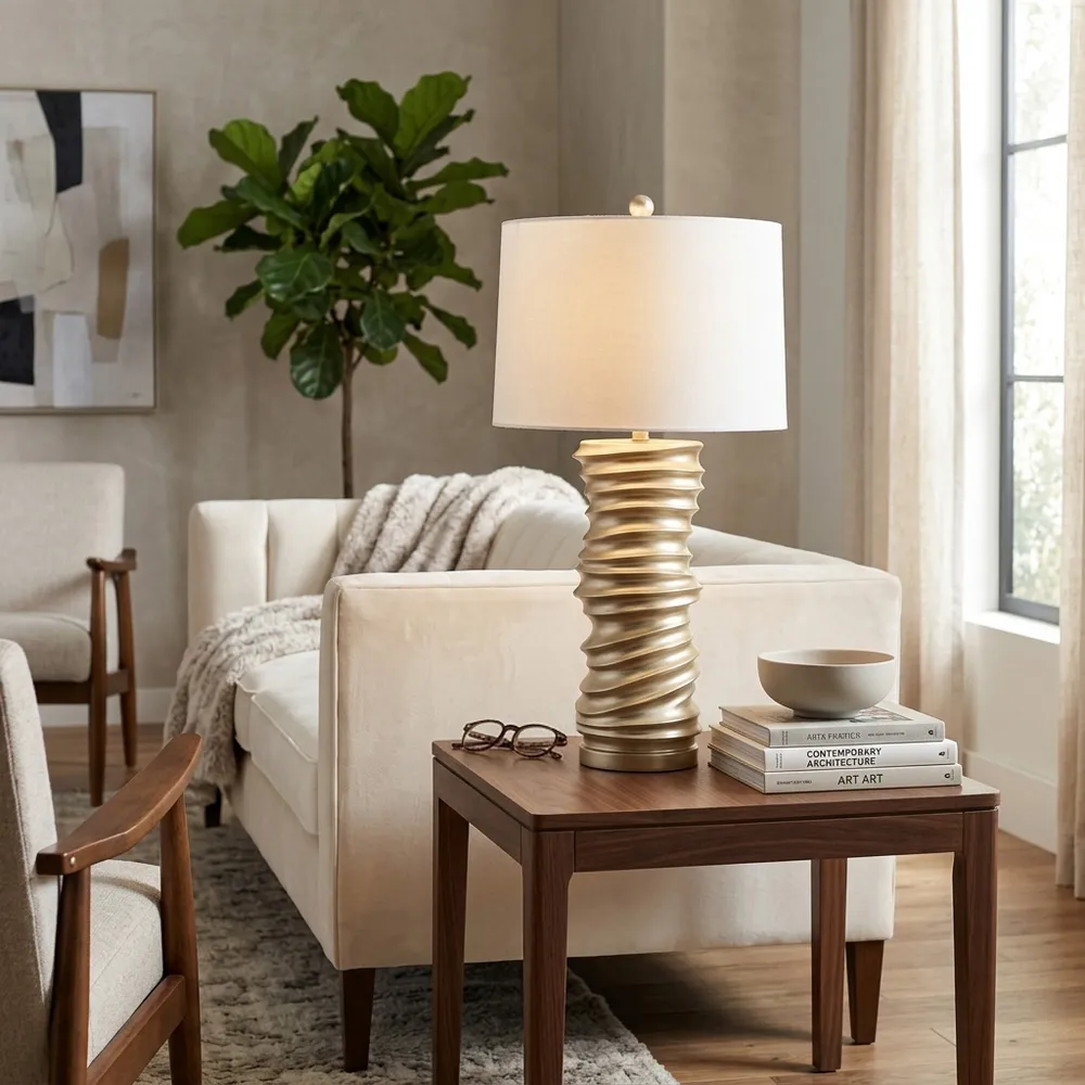HAXTONHAM GOLD LAMP 29 (IN)
