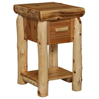 Cedar Mini One Drawer Nightstand - Coffee