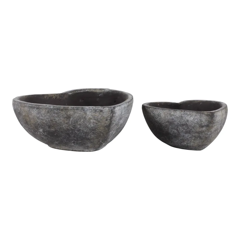 DEVONCLIFF SET OF 2 BROWN PLANTER 4 (IN)