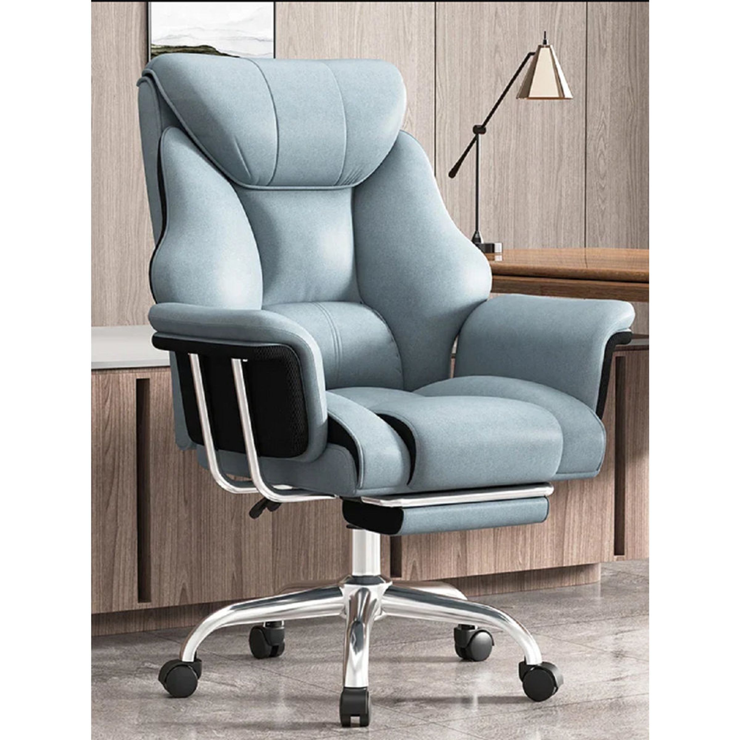 Leather Executive Chair with Headrest