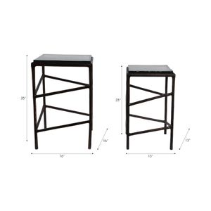 HADWICKBEACH SET OF 2 GOLD TABLE 25 (IN) 9