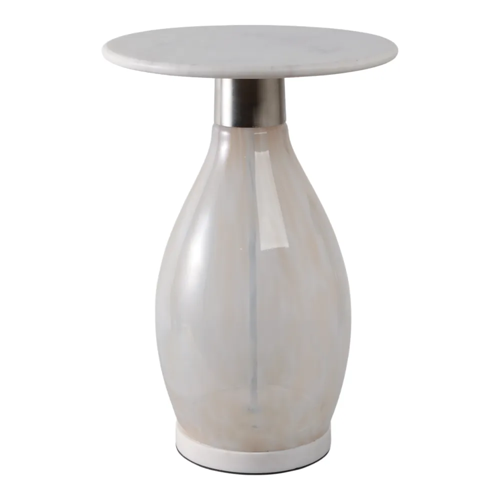 ENOCHHAM WHITE TABLE 19 (IN)
