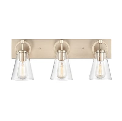 Harnell 23″ Wide 3-Light Vanity Light - Champagne Gold
