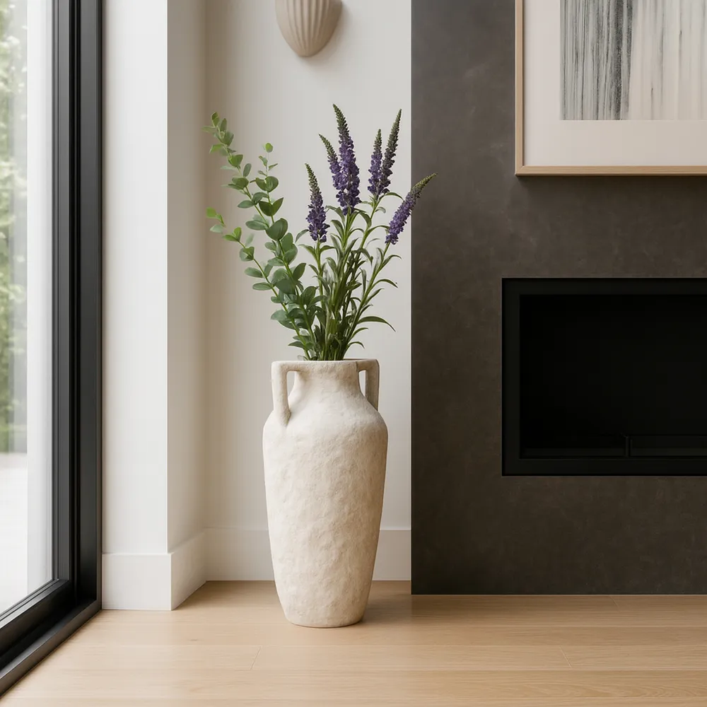 WATSONLAND WHITE VASE 26 (IN)