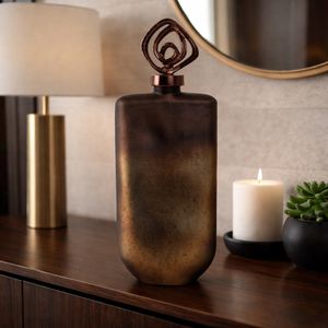 FINLEYGROVE BRONZE GLASS VASE 20 (IN) 11
