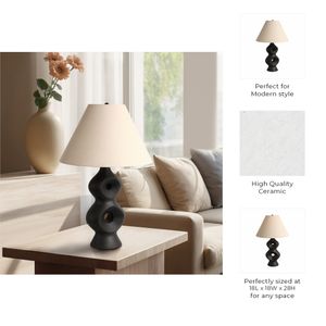 HELENAWELL BLACK LAMP 28 (IN) 8
