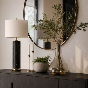 BAYSTONE GOLD GLASS VASE 16 (IN) 2