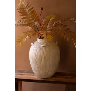 Stone Composite Urn with Four Handles 2