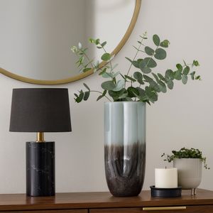HARTONPARK BLUE GLASS VASE 14 (IN) 11
