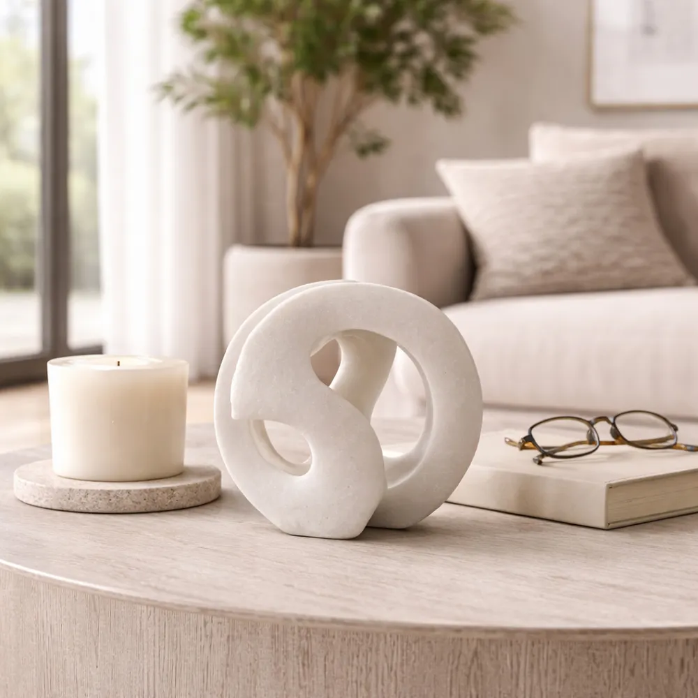 LEILAOAK WHITE DECOR 8 (IN)