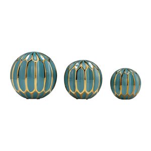 IVYPARK SET OF 3 BLUE ORBS 6 (IN) 1