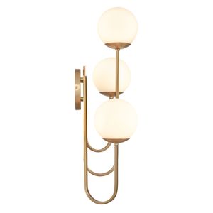Caroline 28'' High 3-Light Left Sconce - Brushed Gold 4