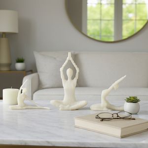 BARRONHOLM SET OF 3 WHITE DECOR 16 (IN) 12